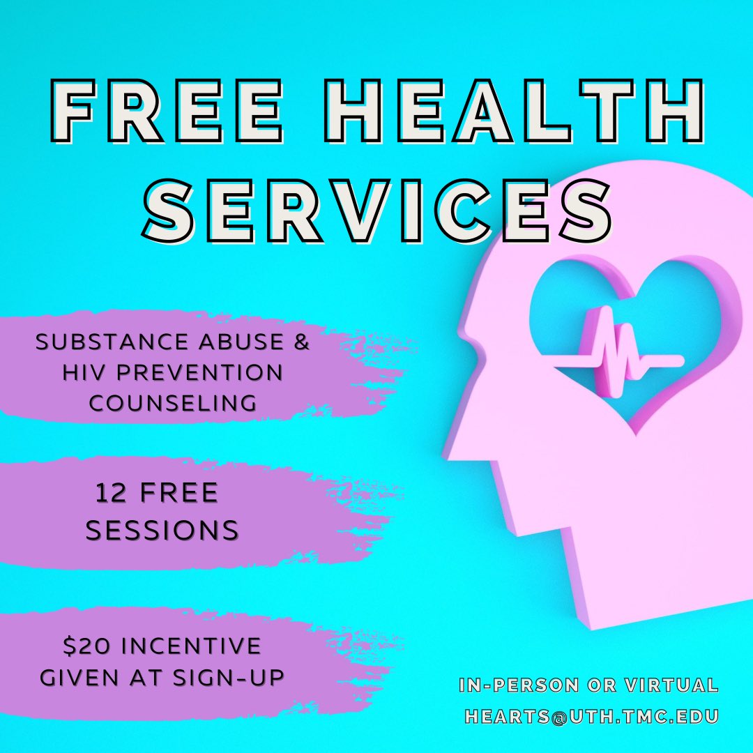 TonysPlaceHTx's tweet photo. We’re excited to partner with Hearts at @UTHealthHouston to provide our members with vital mental health services for free! For more info or to sign up email hearts@uth.tmc.edu or call 713-486-2736 https://t.co/UgyIO15JtX