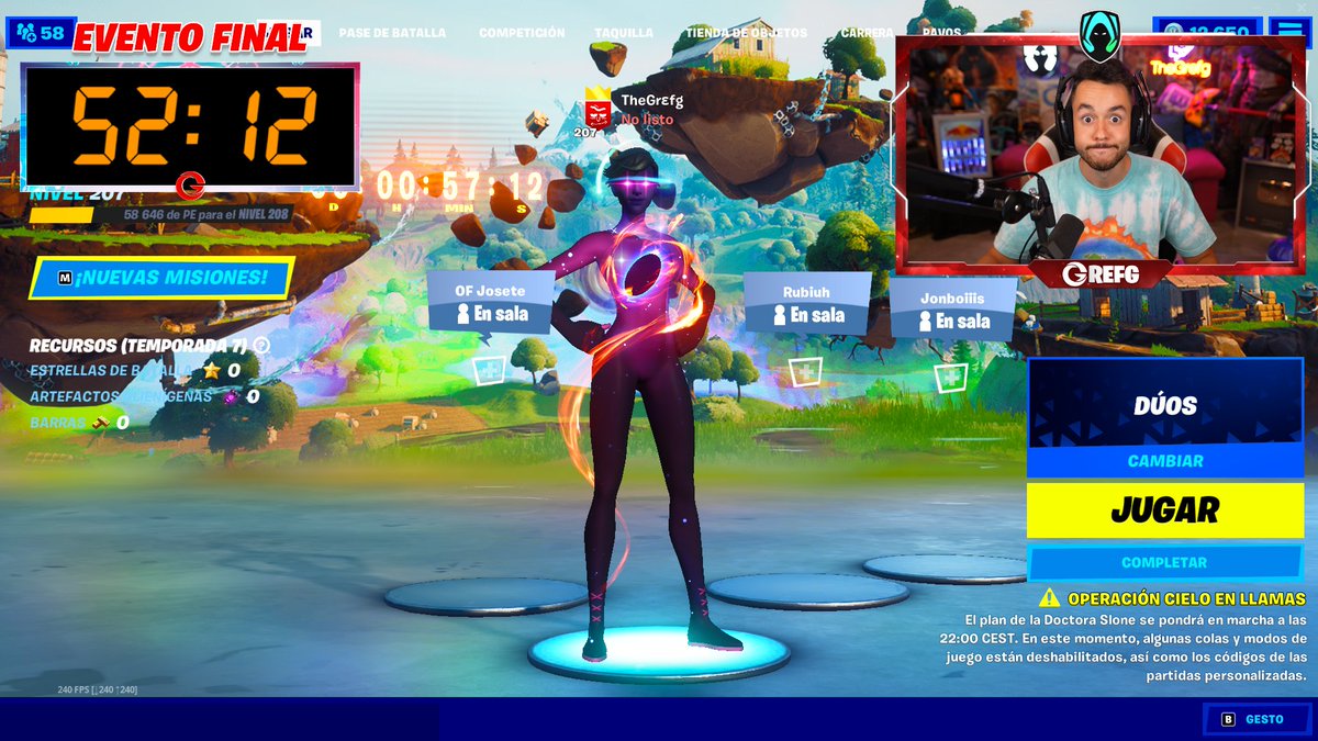 👽🔥 REACCIONANDO AL EVENTO FINAL DE FORTNITE 🔥👽

twitch.tv/thegrefg