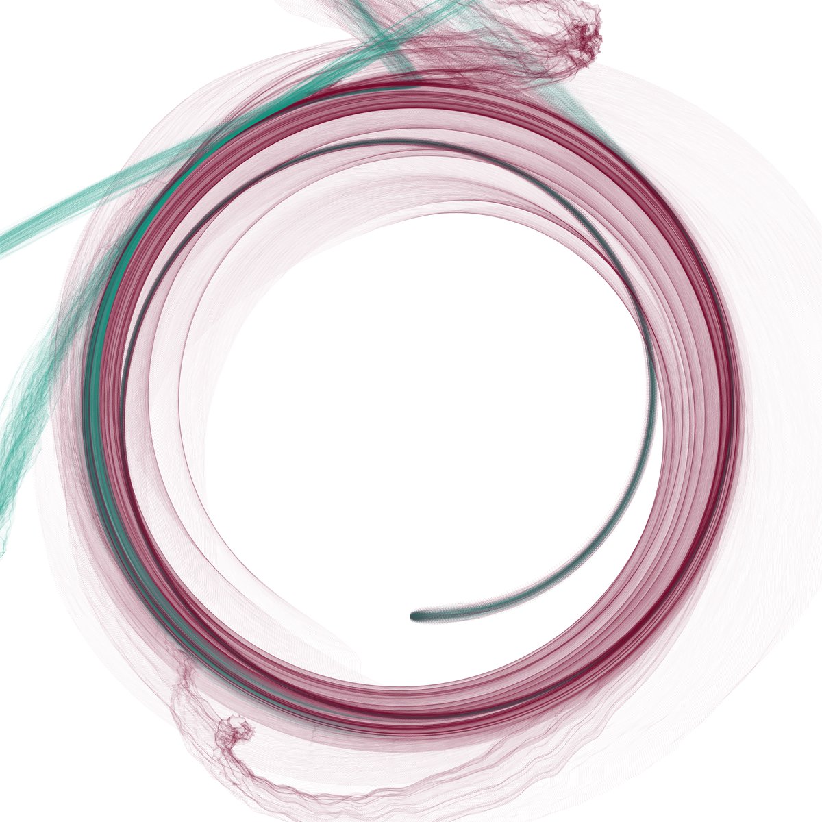asbjras's tweet photo. I've been working on some elaborations of my string-system. Here are three: https://t.co/odt14pyqHv, https://t.co/jm85urHveh, https://t.co/BTKBQsM0og. They are all 1/1 @ 1 tez so you can get your own unique piece, if you are into that. #generativeart #CleanNFTs #hicetnunc2000 https://t.co/wCSWOOWwFw