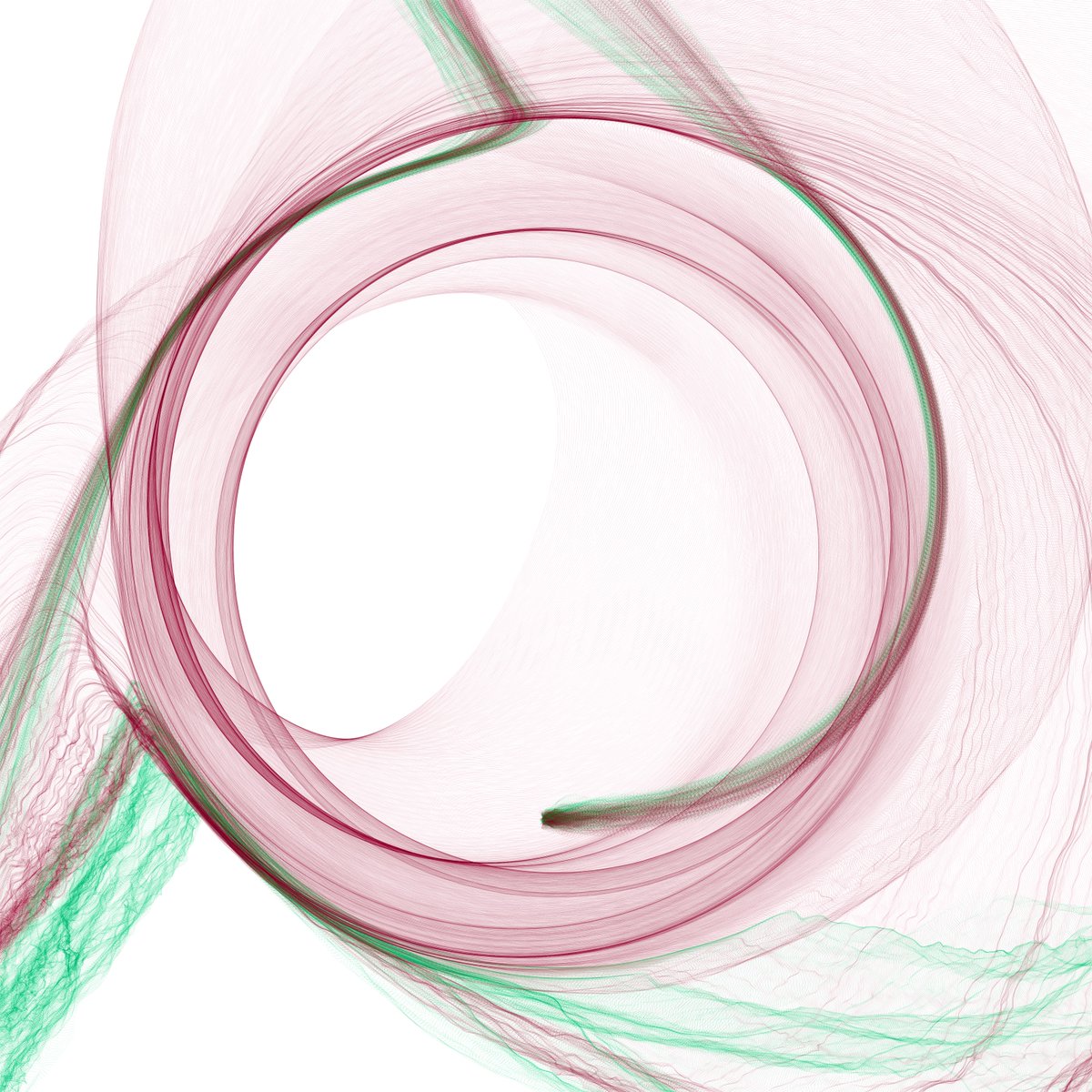 asbjras's tweet photo. I've been working on some elaborations of my string-system. Here are three: https://t.co/odt14pyqHv, https://t.co/jm85urHveh, https://t.co/BTKBQsM0og. They are all 1/1 @ 1 tez so you can get your own unique piece, if you are into that. #generativeart #CleanNFTs #hicetnunc2000 https://t.co/wCSWOOWwFw