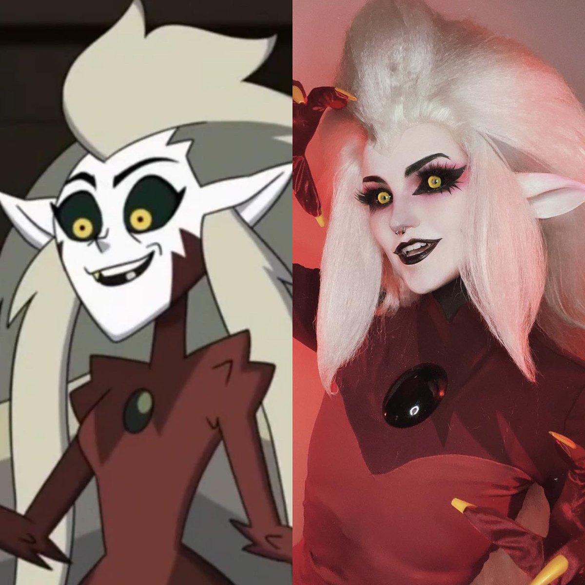 nonbinate's tweet image. harpy eda cosplay test, and oh BOY DO I LOVE IT