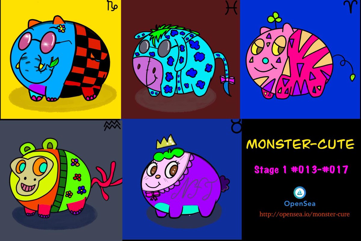 Monsterf2538's tweet photo. New drop stage 1 #013 - #017   #nftart #NFTCommunity #NFTcollection #nftcolllector #nftdrop #opensea #OpenSeaNFT #ETHEREUM #Cryptoart #NFTs #MonstersAtWork 

https://t.co/iHZ06VRVbv https://t.co/lJWnmdIl3s