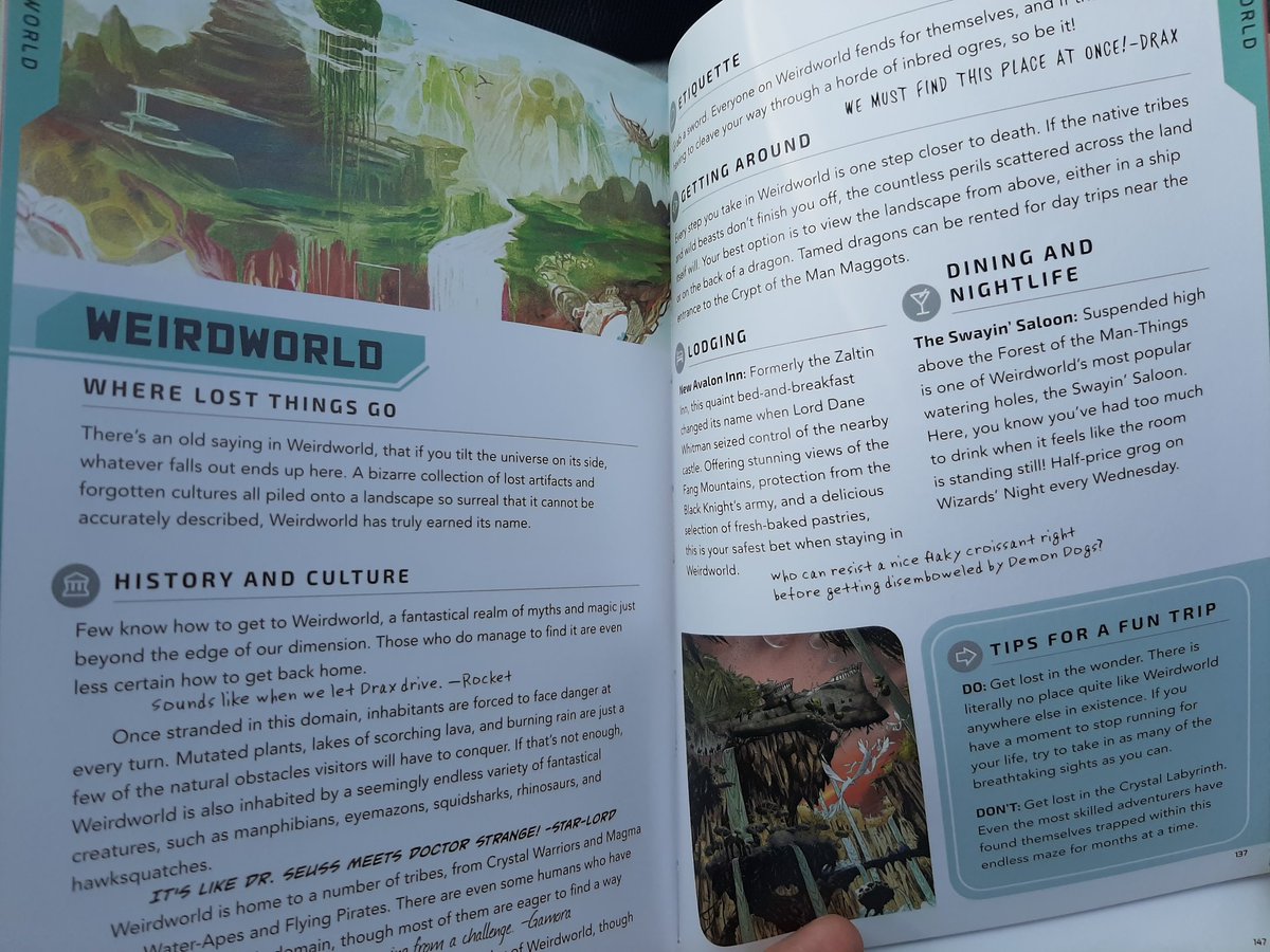 SanctumBlog's tweet photo. OLLIE'S LIQUIDATION OUTLET pickup:
THE COMPLETE MARVEL COSMOS Travel Guide.
I picked it up since it lists: #SanctumSanctorum, #Weirdworld, #Cancerverse, & #DarkDimension.
But it DOESN'T show pics of #DoctorSTRANGE, #ManThing, #ShumaGorath, or #Dormammu. (Dorms head is CROPPED!) https://t.co/Z5PWpgDRUK