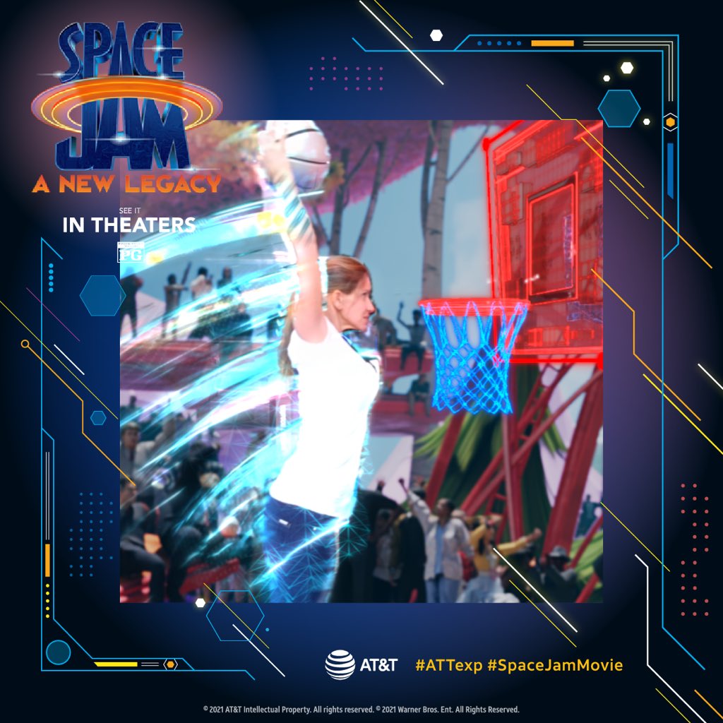 AprilAncira's tweet image. In an AT&amp;amp;T store waiting for Jason to get a new phone and I found some interactive stuff to play with while I waited. Lol! #Attexp #SpaceJamMovie