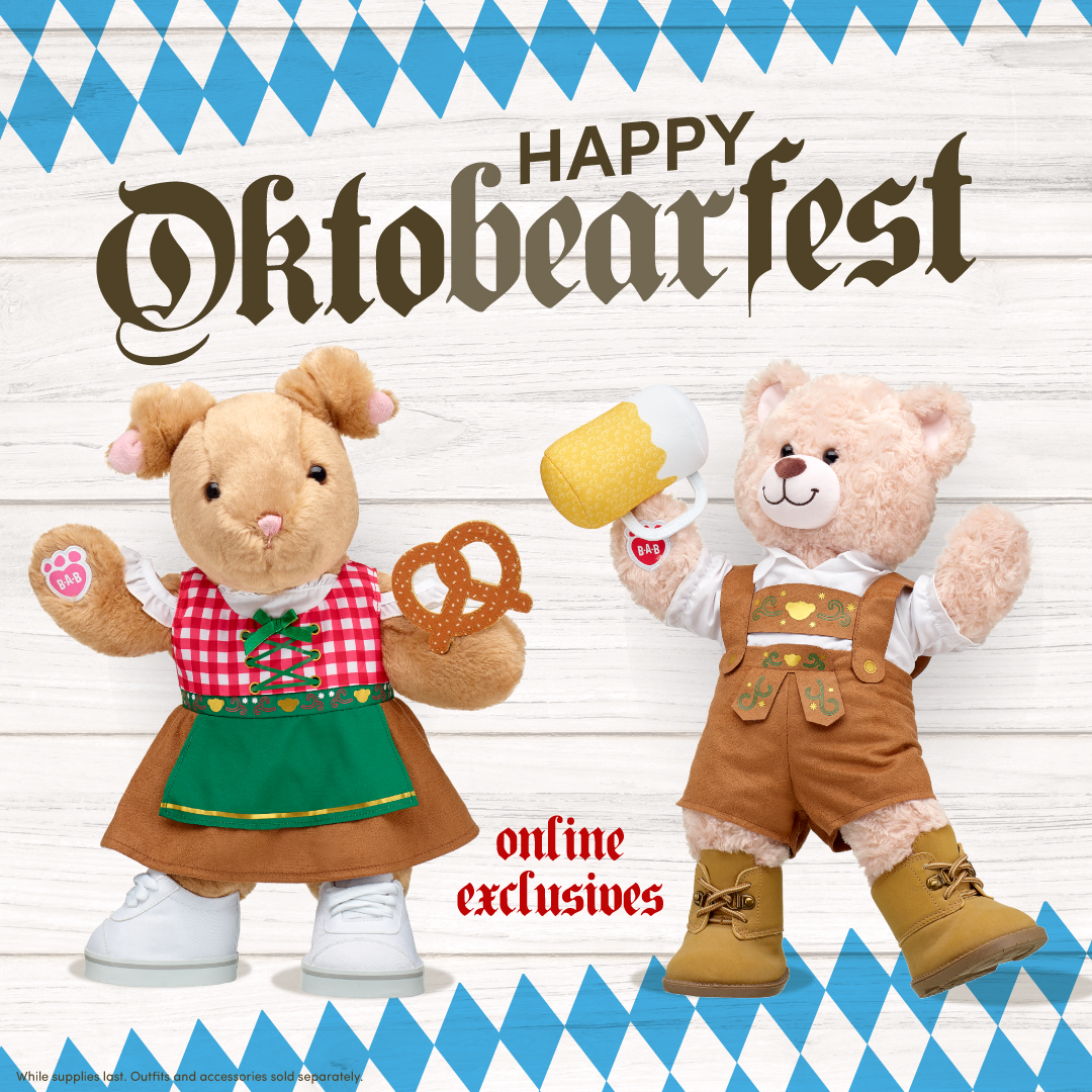 Shop NEW gifts for celebrating OktoBEARfest! From our bear-sized dirndl dress and lederhosen to plush pretzel and BEAR stein, our adorable gift sets are perfect additions to your favorite OktoBEARfest traditions!

US: https://t.co/UnD0pEuqVG
UK: https://t.co/rKMYhN8FOB https://t.co/DrcQFbyJ9M