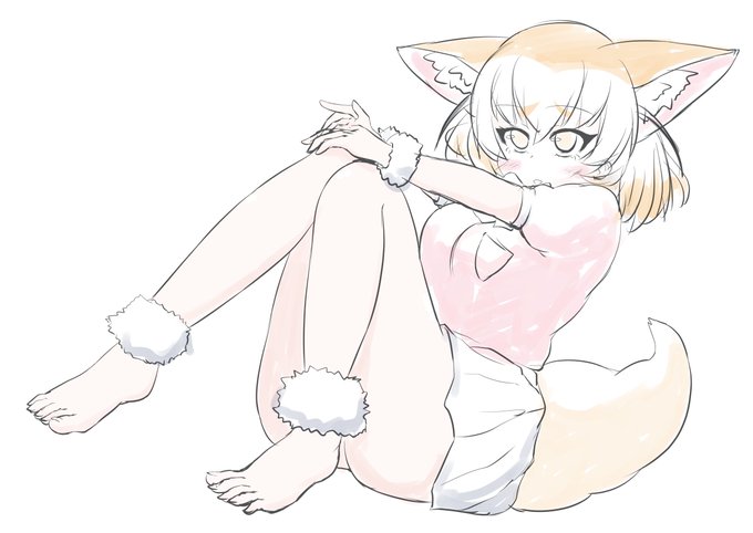 次のイラストのラフ 