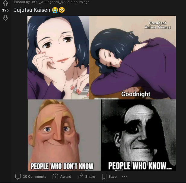 Is there any sub for bad anime memes in general? : r/terriblefandommemes