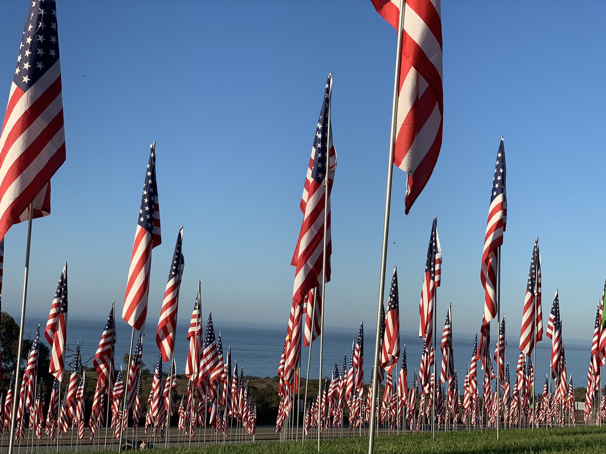 For the next couple of weeks, anyone passing by Pepperdine University will see the University’s 14th annual Waves of Flags display #abc7eyewitness #remembrance #malibu <a href="/pepperdine/">Pepperdine University</a>