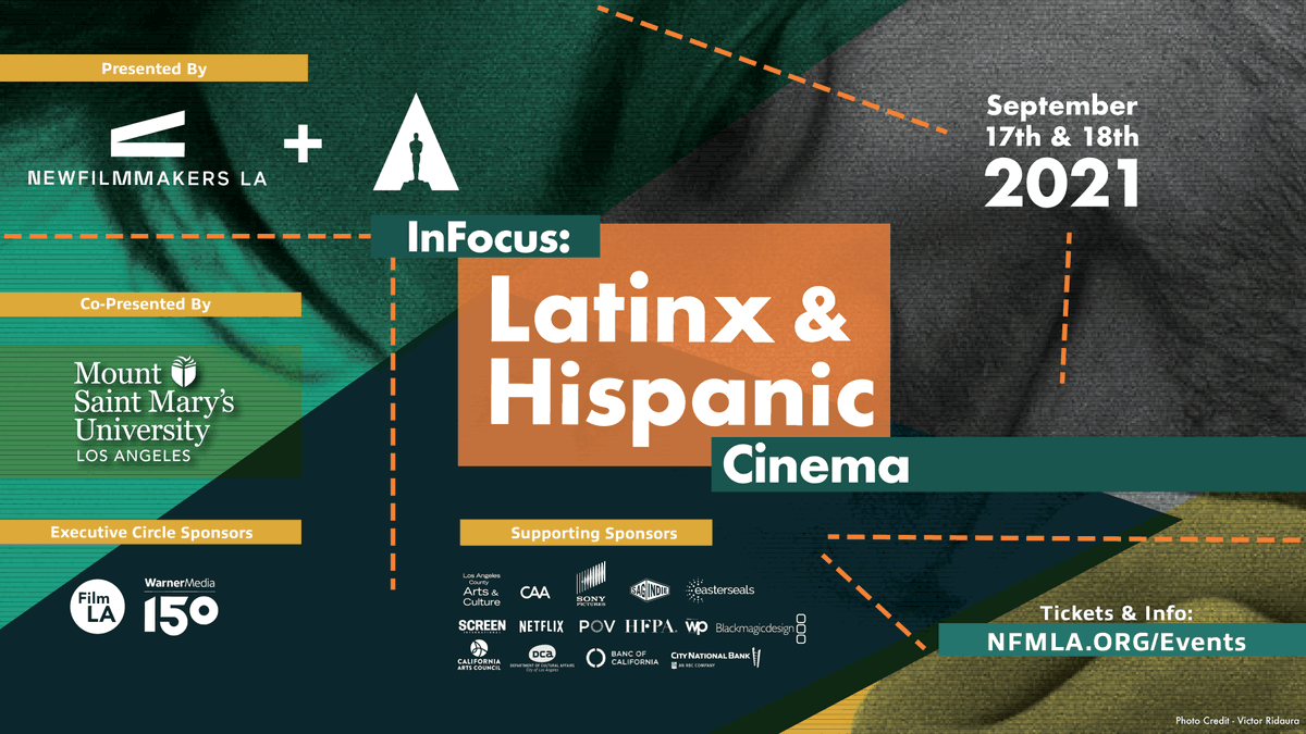 Join <a href="/nfmla/">NewFilmmakers LA</a> and <a href="/theacademy/">The Academy</a> for a virtual edition of their annual Latinx &amp; Hispanic Cinema Film Festival. Featured are award-winning films, industry panels, filmmaker Q&amp;As and networking rooms! Info/Tix: newfilmmakersla.com/events/