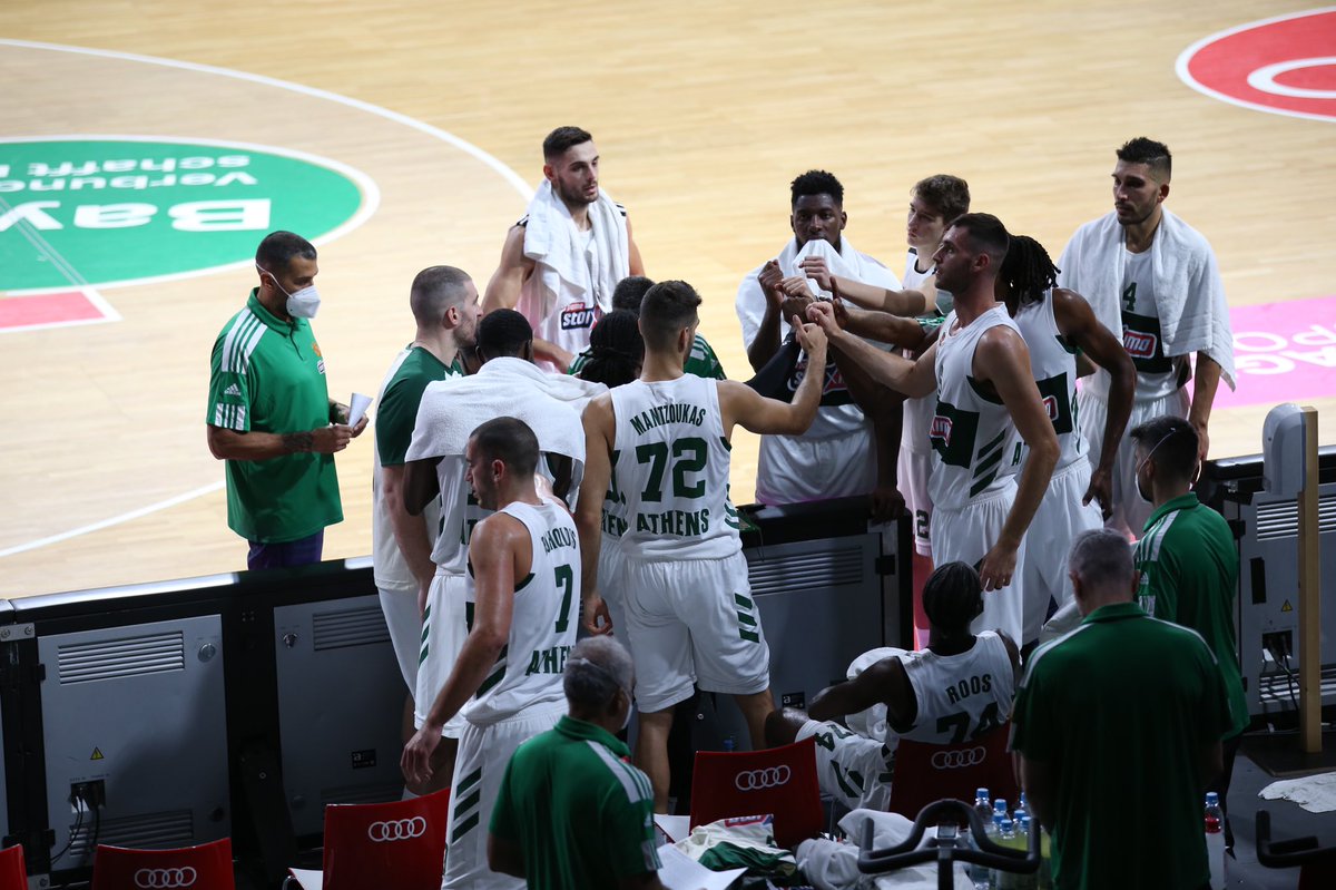 FCBBasketball's tweet photo. 🏀 Panathinaikos takes 3rd place 

@paobcgr 112
@Virtusbo 111
OT 

#MagentaSportCup #AudiDome | Foto #Stickel https://t.co/yAznfw7WIP