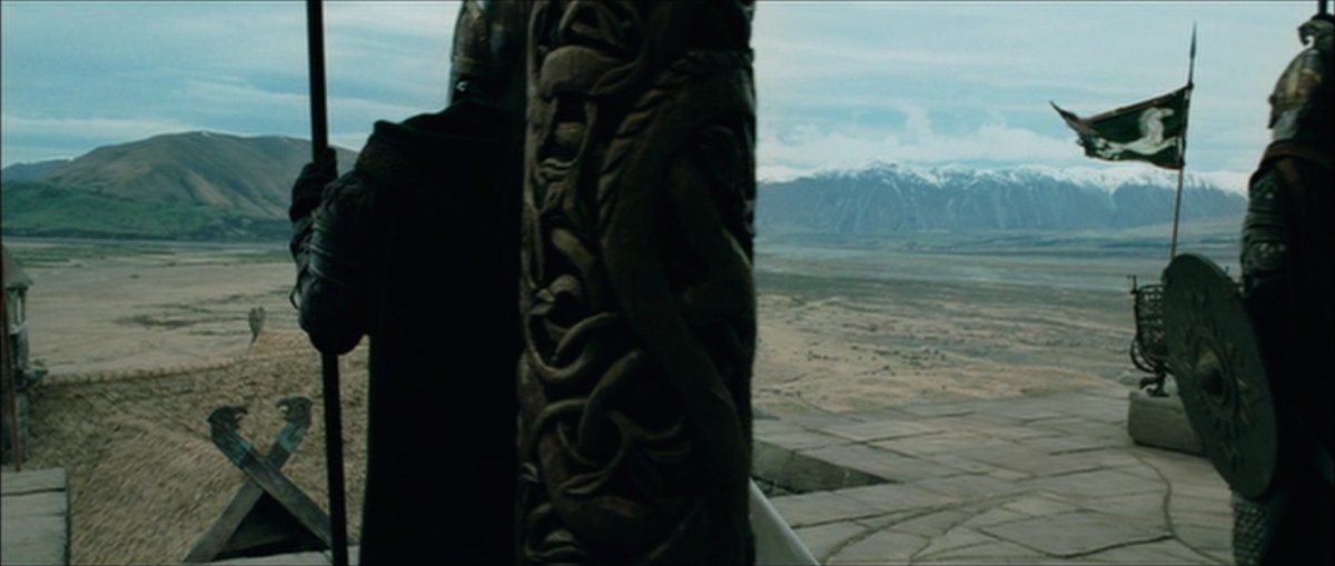 Gandalf reaches Edoras, but is refused entry.