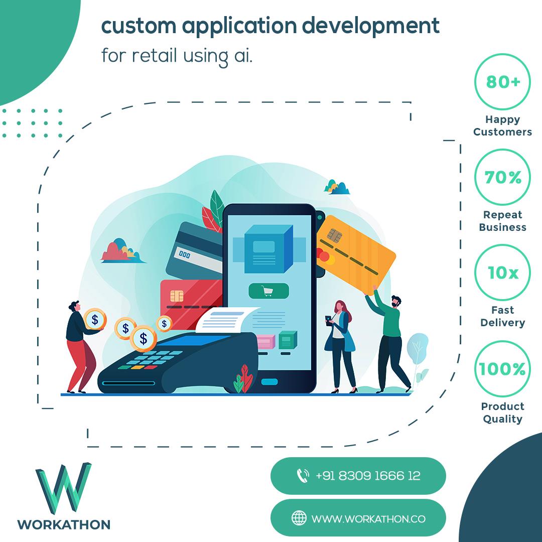 ustom Application Development for Retail using Artificial intelligence!
#customapplicationdevelopment #applicationdevelopmentservices #artificialintelligenceservices #retailbusines #onlinebusinessstore #onlinemarketingservices #PPCAds #searchengineoptimization