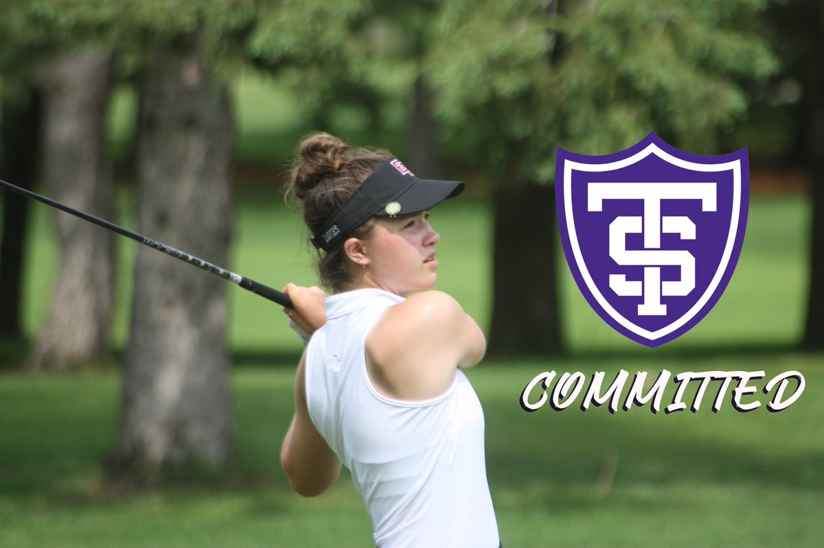 emma5davies's tweet photo. I am super excited to announce my verbal commitment to play golf and continue my academic career at the University of St. Thomas! Thank you so much to all my coaches, family, and friends that have helped me along this journey.🤍💜 #rolltoms https://t.co/90HcBEF4aX