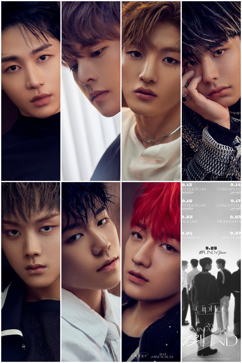 ciipher_tanfly's tweet image. 210912 @ BLIND Concept Photo 1 📸 빨리 컴백하자! 짱이퍼 정말 👍🏻 기대했는데 더~ 기대 된다! 진심 까리해 🖤🖤🖤 #탄 #휘 #현빈 #케이타 #태그 #도환 #원 #ciipher #싸이퍼 #ciipher_blind #BLINDisComing