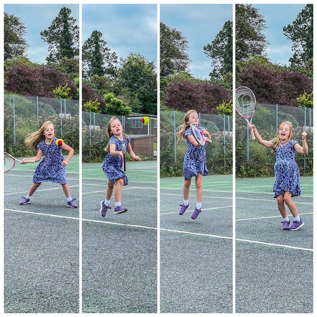 We’ve got Emma fever! This is what it’s all about. My daughter and I watching the #USOpen highlights together and then heading to our local court to play our own Grand Slam. #EmmaRaducanu #NextGen #LTA #inspired