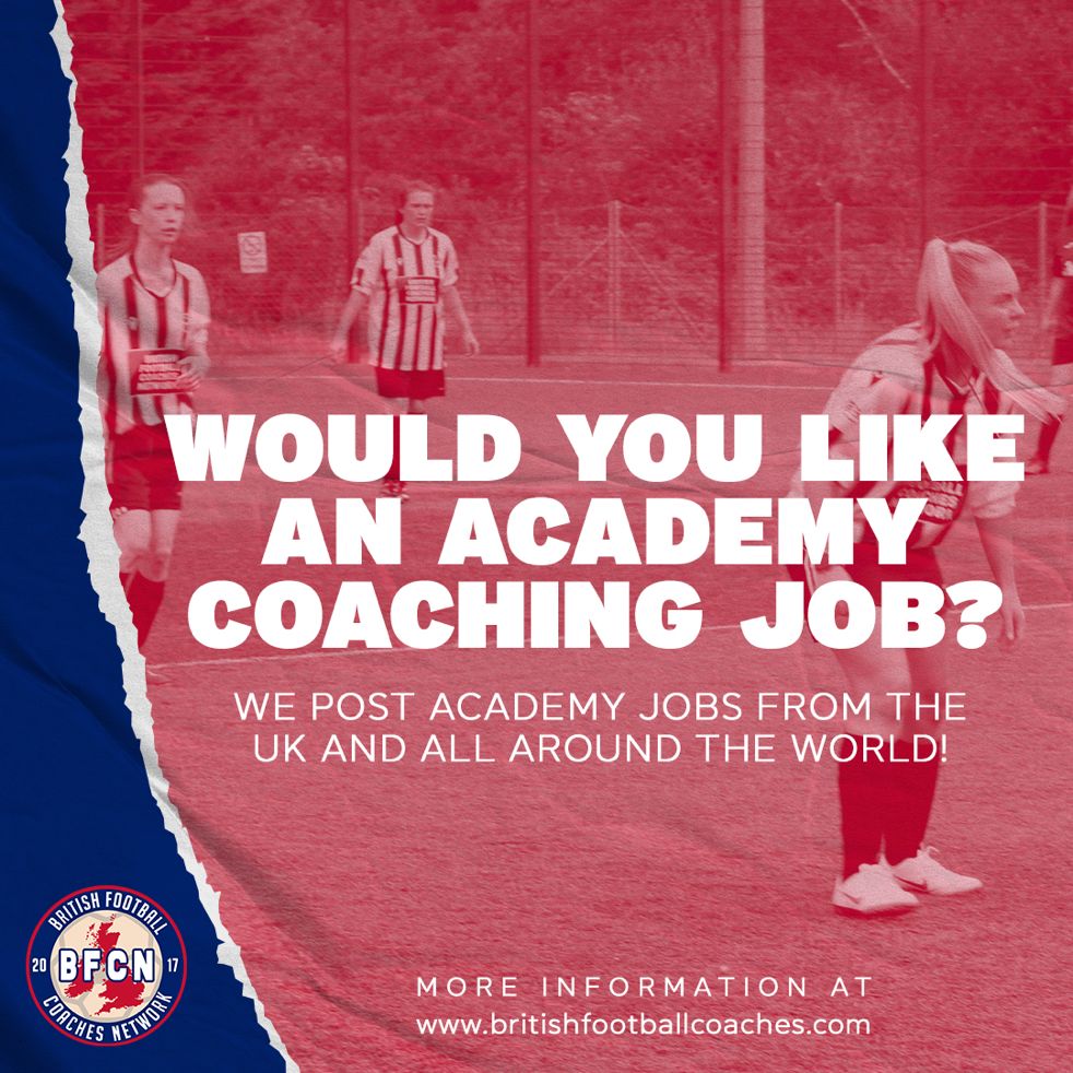 Britcoachesnet's tweet photo. Is academy football where you want to go? Can you help develop the players of tomorrow? Subscribe today! #FootballCoaching #CoachingJobs #FootballCoachingJobs #FootballJobs #AcademyFootball #AcademyJobs #FootballAcademyCoaching #AcademyCoach https://t.co/0Ew8Vr5BiL