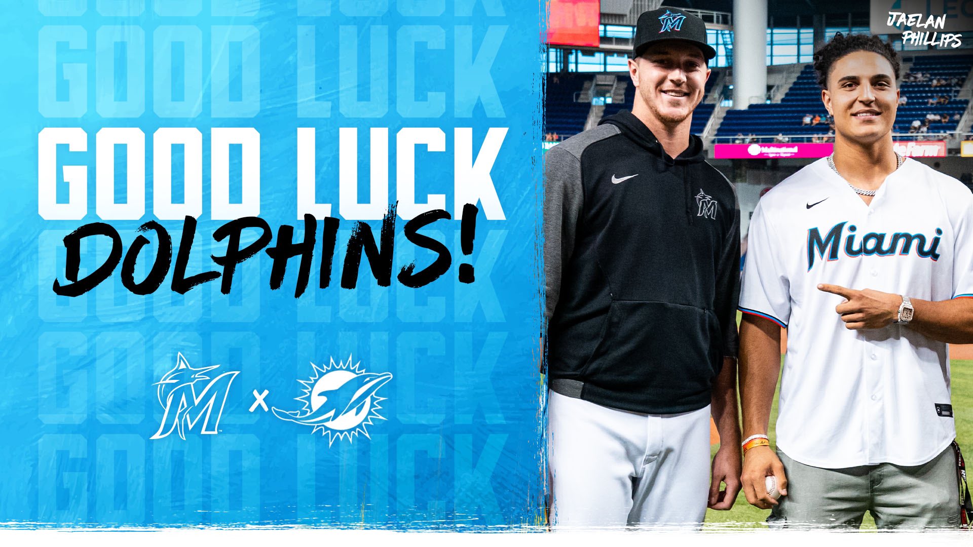 Miami Marlins on X: #FinsUp, Miami. Rooting for you all the way in ATL,  @MiamiDolphins!  / X