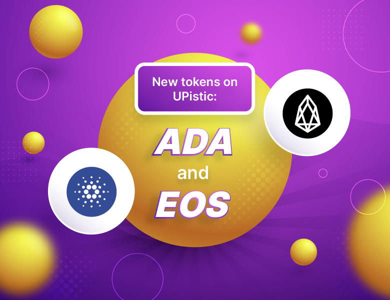Upistic_com's tweet photo. Dear investors! We continue improving our trading portfolio and adding new DeFi coins to it. This time we started working with ADA and EOS. Adding these coins opens for us plenty of new currency pairs and trading directions. https://t.co/HJRPSpHbWA