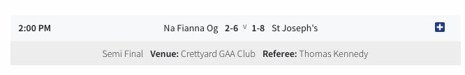 gaacrettyard's tweet photo. A fantastic result this afternoon. Congratulations to Na Fianna Og and best of luck to our players in the county final - Well done to everyone involved #hontheyard https://t.co/P5y7qcZqX6