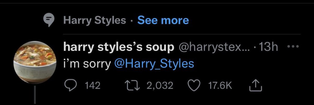 harrystexassoup's tweet photo. please notice me @Harry_Styles i need you to accept my apology so i can go on https://t.co/DAbUZ1SWll