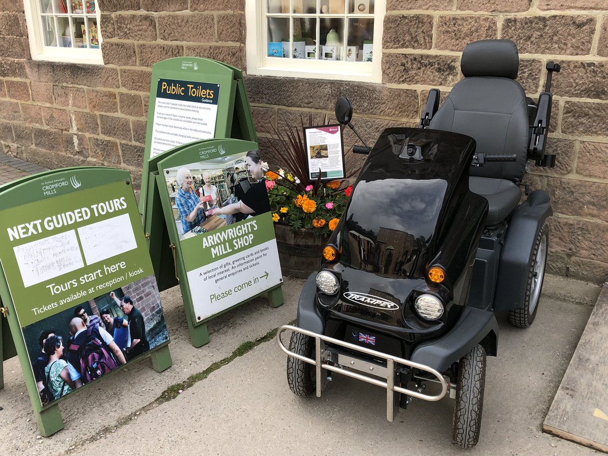 Wonderful to see this #Tramper in Cromford today @JayTayJRT @access4alluk - well done to all who made this possible #accessibleplaces Find out how to hire this & others in Derbyshire here derbyshire.gov.uk/leisure/countr…