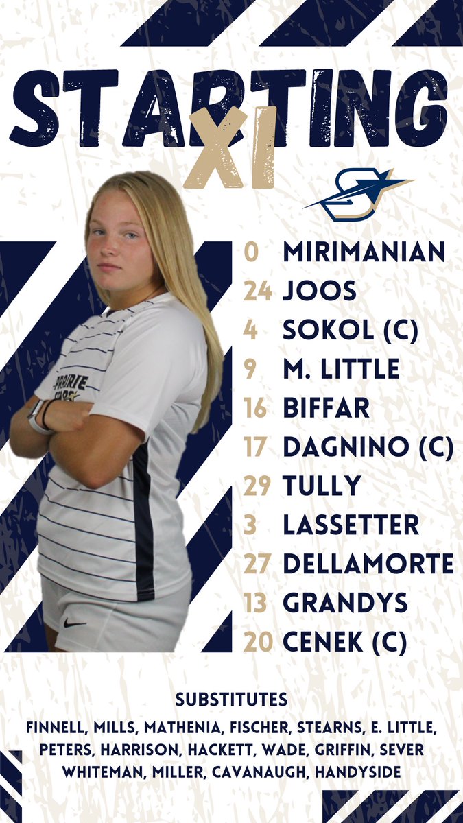 UISWSoccer's tweet photo. 👤 Starting XI

🆚 Maryville University
⌚️ 12:00pm KO
🏟 Lee Field
📍Springfield, Illinois
📺 https://t.co/PtBelFgGFP

#WeB4Me

🌟⚽️💖 https://t.co/Gec0PkDQ2j
