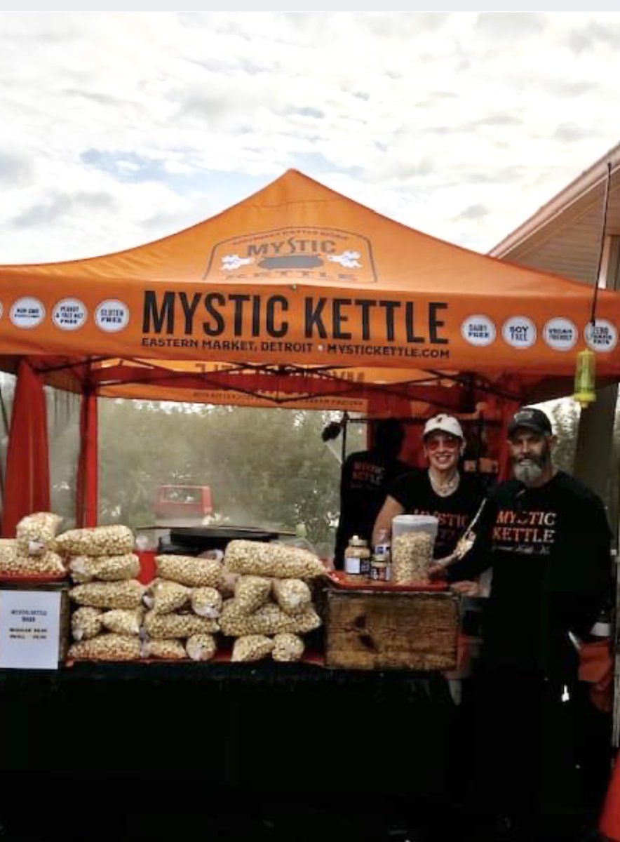 erworch's tweet photo. Mystic Kettle* - the best gourmet kettle korn ever! Popped fresh on site today. (*Available Sundays only. Pricing, dates, and times set by independent business owner.) https://t.co/PVbA1X6Num