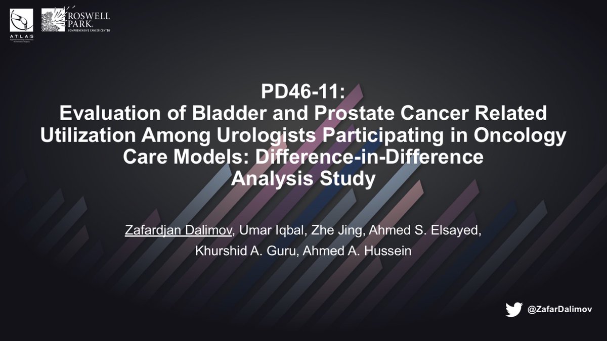 Zafardjan Dalimov (@zafardalimov) on Twitter photo Check out our #AUA21 presentation on #OncologyCareModel
PD46-11: Evaluation of BCa and PCa Utilization Among Urologists Participating in OCM
bit.ly/3AaYReU
<a href="/TheATLASProgram/">The ATLAS Program</a> <a href="/KhurshidGuru/">Khurshid A. Guru</a> <a href="/A_Aly_Hussein/">Ahmed Aly</a> <a href="/Asalahaziz/">Ahmed Salah</a> <a href="/umariqbalmed/">Umar Iqbal, MD</a> <a href="/AmerUrological/">Amer. Urol. Assn.</a> Check out our #AUA21 presentation on #OncologyCareModel
PD46-11: Evaluation of BCa and PCa Utilization Among Urologists Participating in OCM
bit.ly/3AaYReU
<a href="/TheATLASProgram/">The ATLAS Program</a> <a href="/KhurshidGuru/">Khurshid A. Guru</a> <a href="/A_Aly_Hussein/">Ahmed Aly</a> <a href="/Asalahaziz/">Ahmed Salah</a> <a href="/umariqbalmed/">Umar Iqbal, MD</a> <a href="/AmerUrological/">Amer. Urol. Assn.</a>