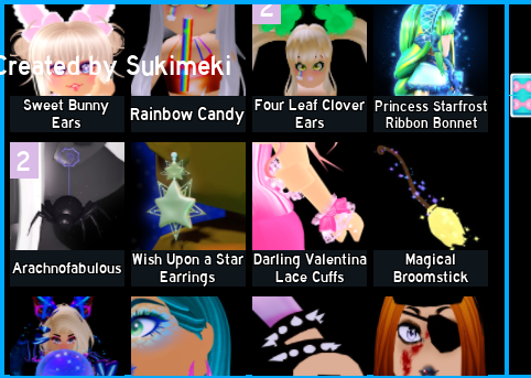 Vik_Creations's tweet photo. Selling these items for money! 
Please dm me if interested! I'll respond straight away. 

Check thread/comments for more images.😊 #Royalehigh #Royalehightrades #Royalehightrading #roblox #royalehighoffers https://t.co/SpbH04OlEA