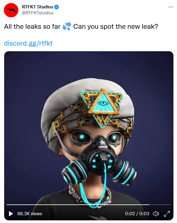 GzrNft's tweet photo. @RTFKTstudios will be mine 😍💙💛🖤 https://t.co/PU5AEgHrK4