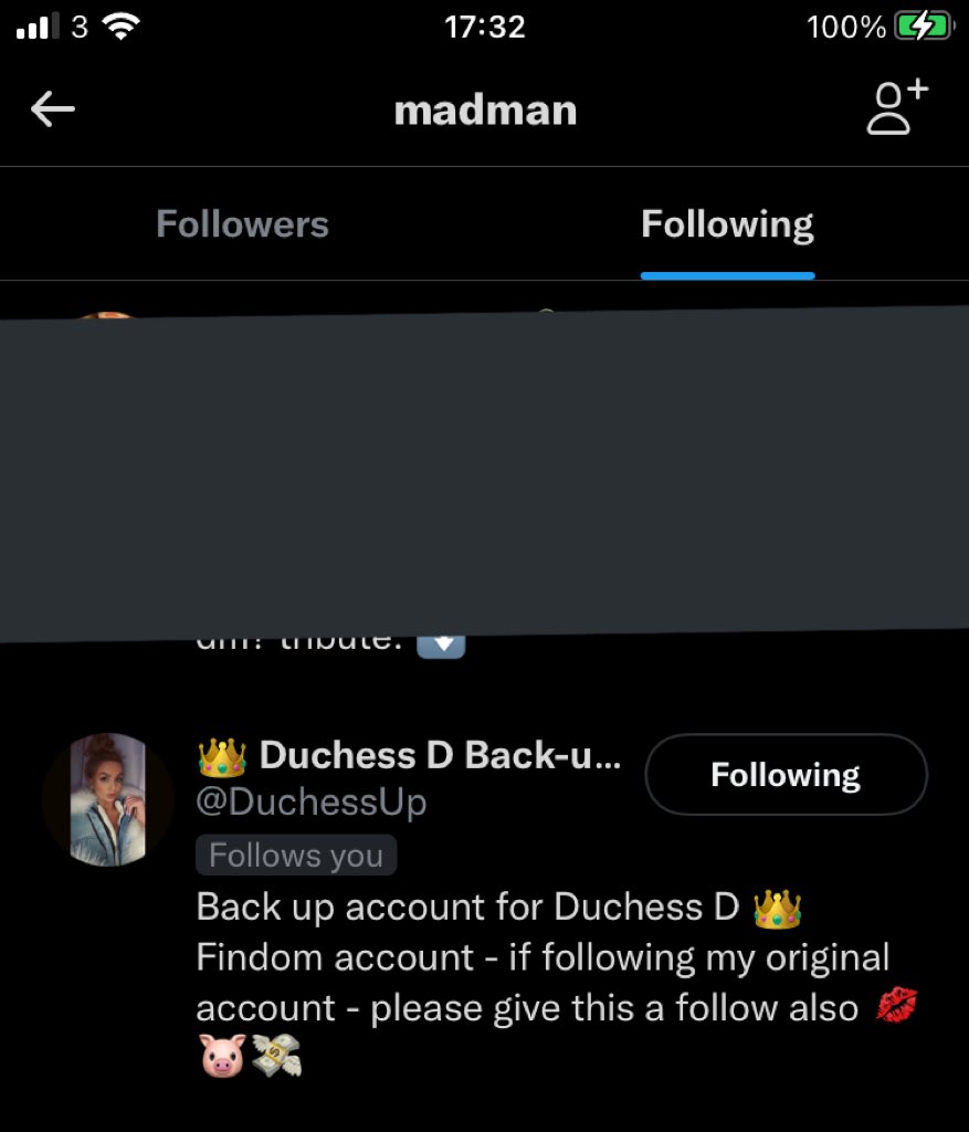 DuchessDx's tweet photo. @madman23970 this lurking account following both my accounts serial -liking and won’t send… wasting time looking to play for free… 

But I won’t tolerate not having the manners to repsond and expects to be allowed follow &amp; lurk 🤢🤮 @justaslave15 @NOSCAMS96 @ReportBlockNow https://t.co/zdZQiqTKFn