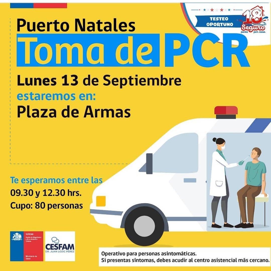 DaniloVM_2022's tweet photo. 🚨 ATENCIÓN 🚨
#PuertoNatales
#MagallanesSeTestea https://t.co/zBh4tM7oQz