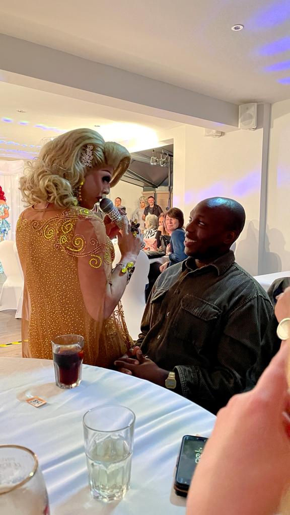 Had the most amazing night <a href="/ParkmoreH/">Parkmore Hotel</a> being thoroughly entertained by <a href="/miss_tesstickle/">Tess Tickle</a> and her dragettes!!!! Never seen my husband so nervous!!!! Already looking to book again....my face still hurts from laughing #dragqueens #Entertainment