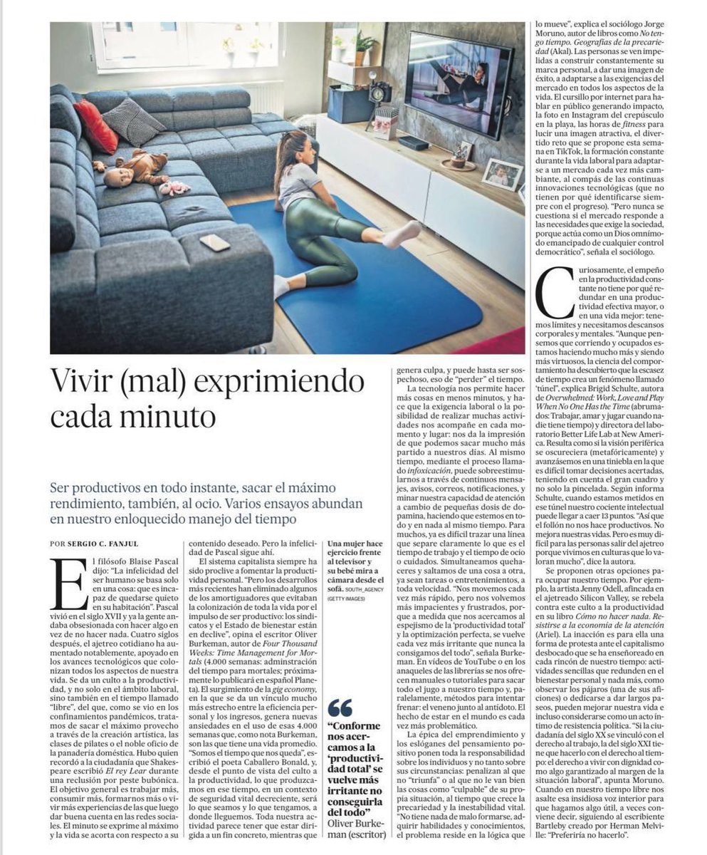 Aquí comento algunas cosas sobre la importancia política del tiempo. 👇