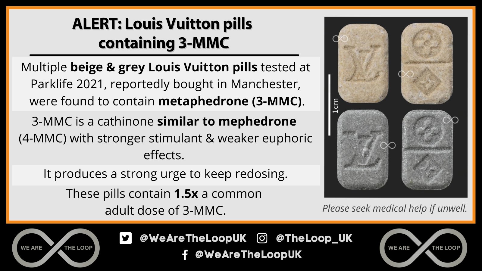 kapre stivhed stereoanlæg The Loop on X: "#LoopAlert There are a lot of Louis Vuitton pills in  circulation in the UK ATM. We are getting a lot of DMs on our socials  confirming they are