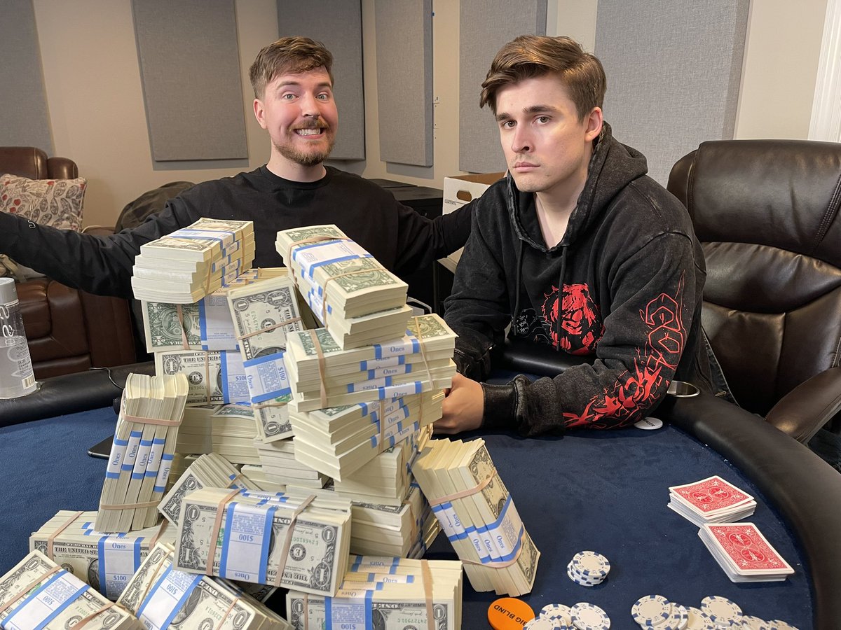 I’m the first person to hangout with mr beast and lose money