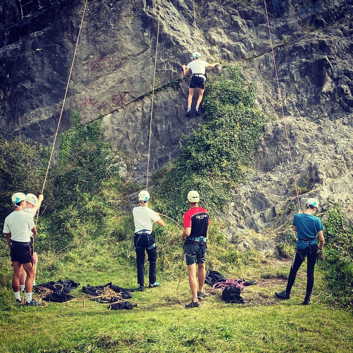 kingalfredkct's tweet photo. Sunday activities the King Alfred way. Rising to challenges and overcoming fears. Your comfort zone is a beautiful place - but nothing ever grows there. https://t.co/pFihTurFTq
