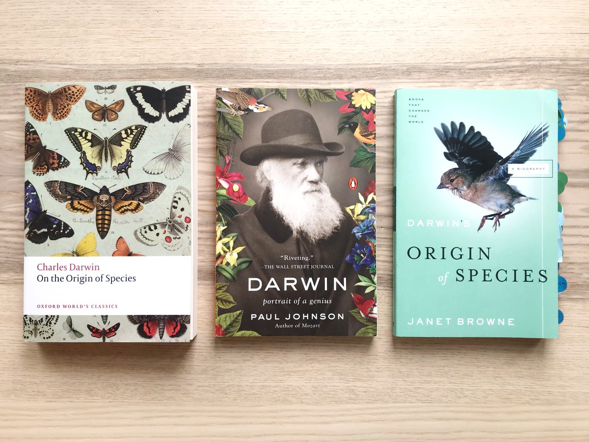 EvolutionaryMDW's tweet photo. 📚New reading guide📚 on the blog!
3 Books to Learn Everything You Ever Wanted to Know About Charles Darwin 🐒
https://t.co/kAnXTalhdv https://t.co/zxPiRFT6c2