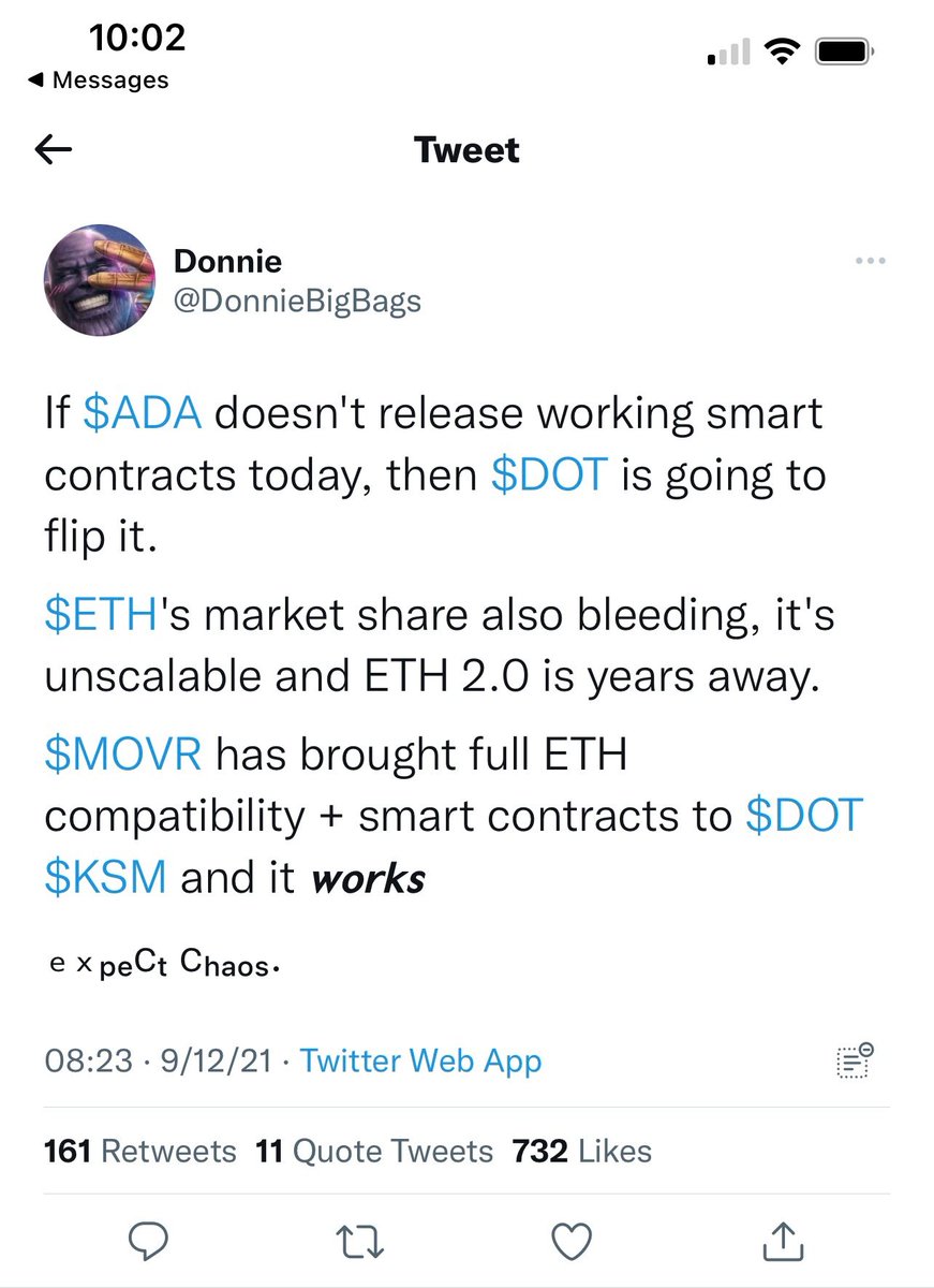 Can't even imagine being like <a href="/DonnieBigBags/">Donnie</a>

Facts are facts Donny

$DAG #HGTP is a Fee-Less network that's interoperable with everything 

✅Secure Interoperability
✅Anti-Spoofing
✅Data Validation
✅Data Logistics
✅Fee-Less Network
✅Infinite Scalability