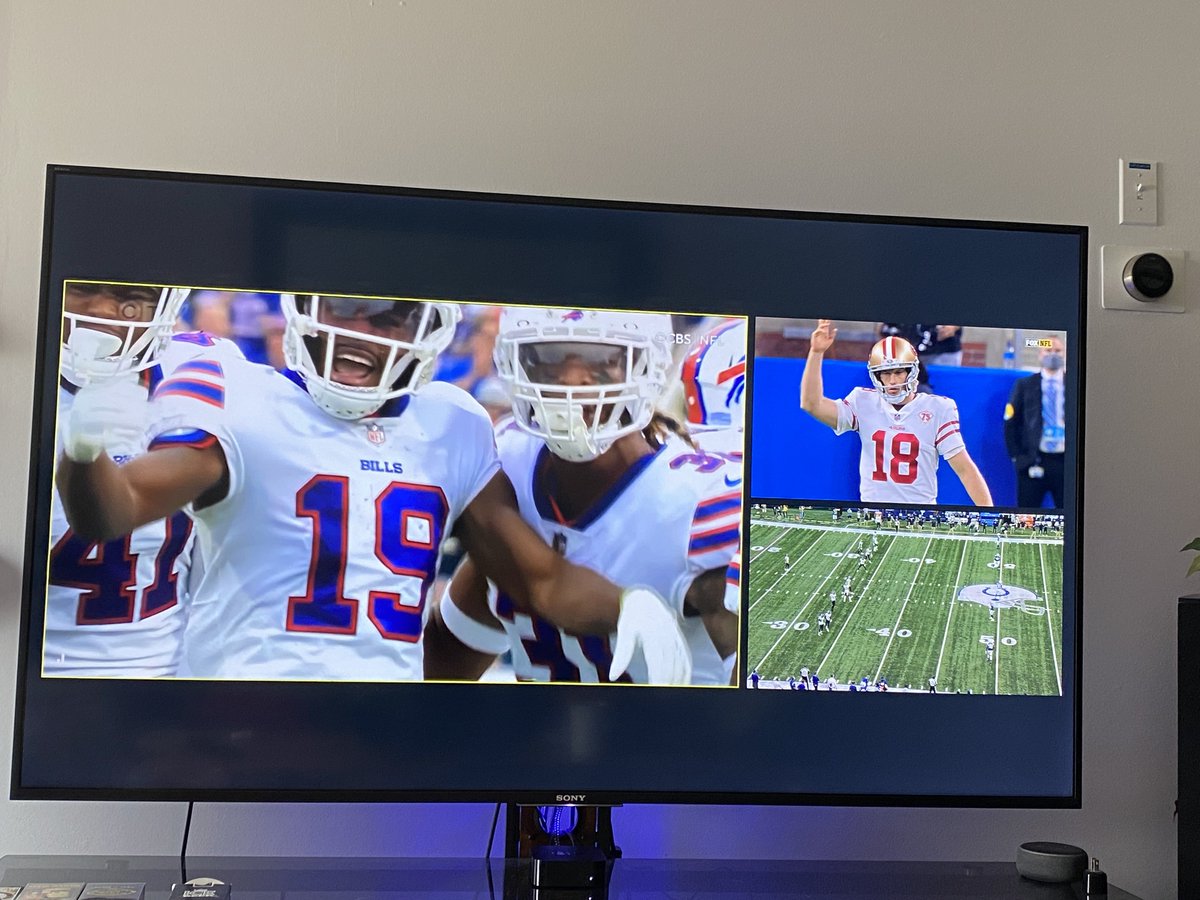 RobButler's tweet photo. #SundayFunday
And, the @BuffaloBills open the NFL season with 75 yards and a kick!

@DAZN_CA four games at once. Amazing!

#LeteGoBuffalo https://t.co/dGne1ScXOx