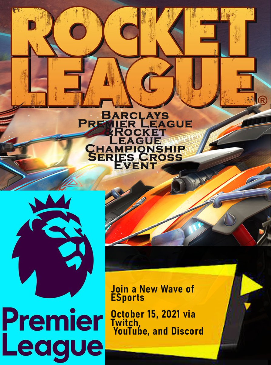 RRCGraphics's tweet image. Are you ready for a collaboration that will change the landscape of Esports on an international scale?? The Barclays Premier League and the Rocket League Championship Series will be co-hosting the first event featuring Barclays Premier League Esport teams on October 15, 2021!