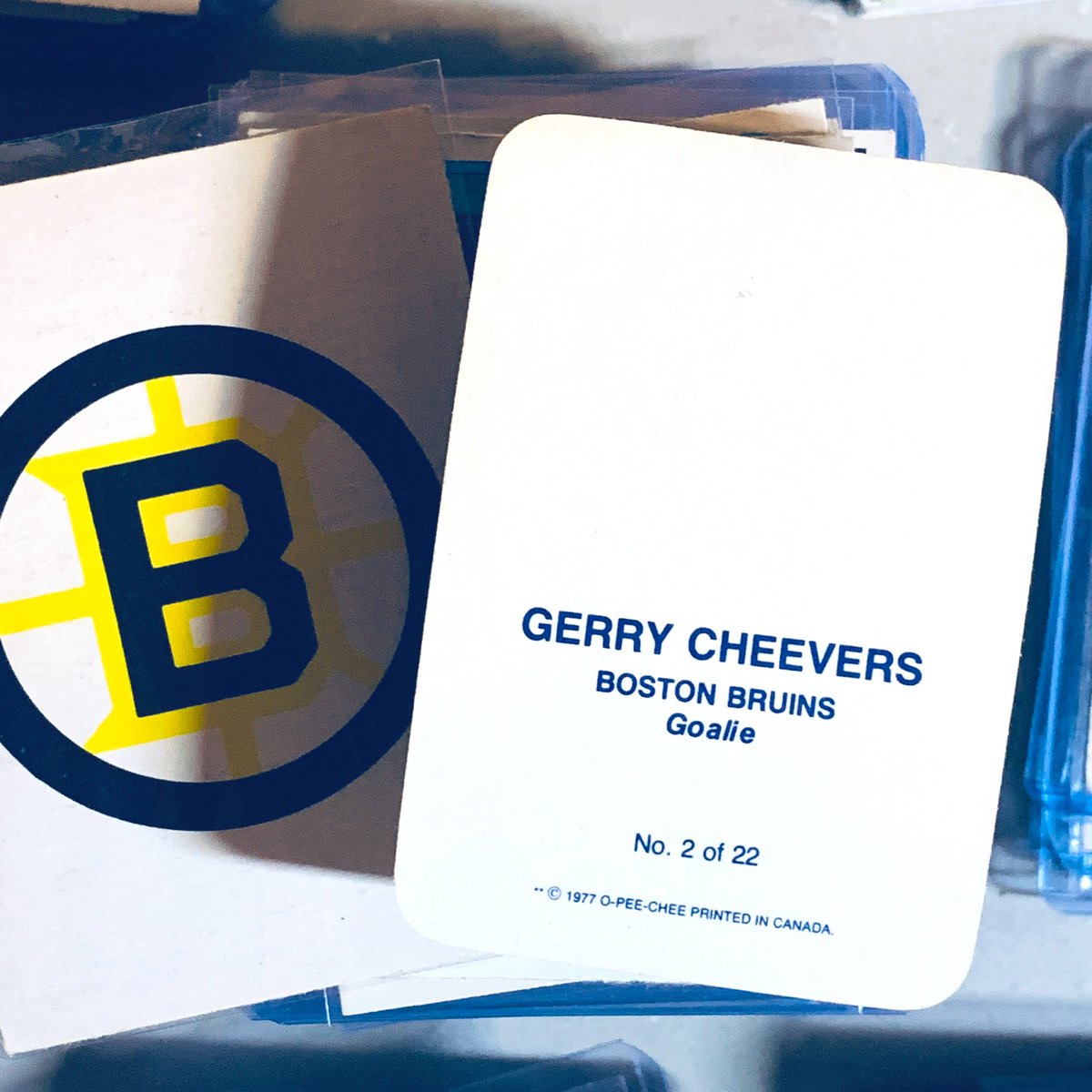 oldhockeycards's tweet photo. Cheesie’s OPC glossy from ‘77. 👍🏻👍🏻
#Cheevers #bruins https://t.co/LWlXiL5f0S
