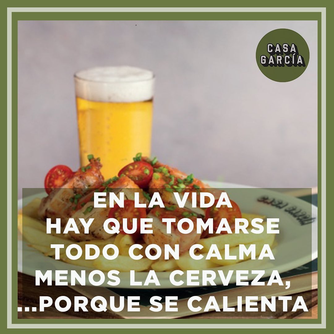 Disfrutemos el domingo con una cerveza fresquita, con la presión justa y con esas tapas que son un festival de sabores ricos-ricos!

👨🏻‍🍳🧑🏻‍ ¿Eres Hostelero y quieres un Mayor Beneficio?

🍳 Únete a Casa García! ☎️Llámanos  669 68 95 25  o escríbenos a: dvallejo@comessgroup.com