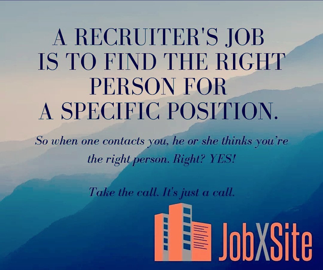 JobXSite's tweet photo. Ignoring the call might be the easy way out, but here's 1 reason you should take a recruiter's call (esp when you aren't job seeking):
1. A crisis can be the worst time for a job hunt. Successful candidates are proactive.
#recruitment #networking #takethecall #itsjustacall https://t.co/NoFg2O7aBc