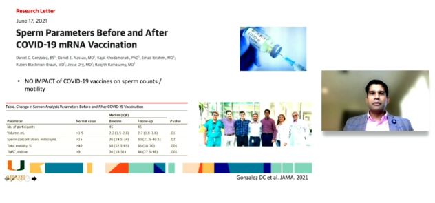 #covid19 #vaccine is SAFE for #malefertility. Really important work done by @ranjithramamd and colleagues. #getvaccinated #aua21
