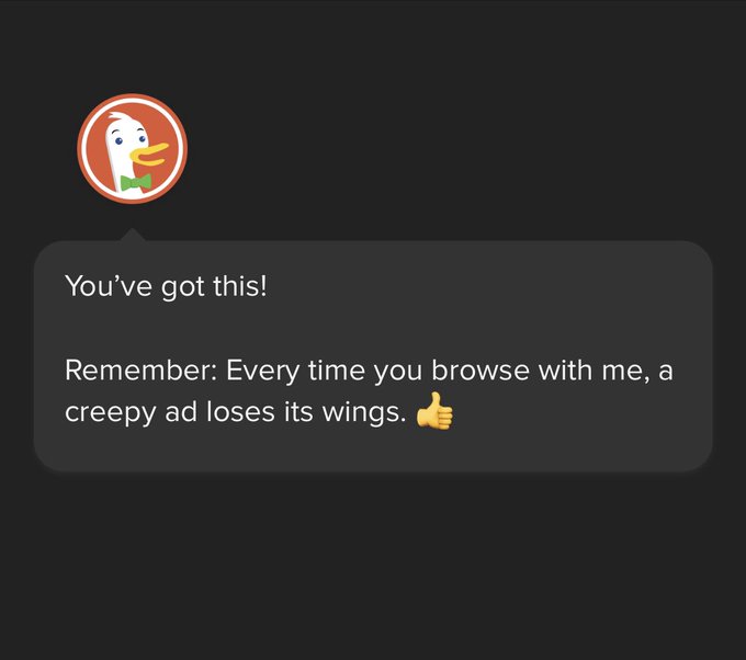 I love duck duck go https://t.co/l7qYrFhXEs<a href="/tag/bitcoin"class="tags"><span>#bitcoin</span></a>