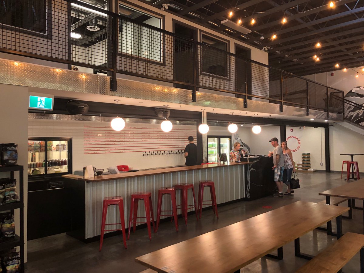 KPUBrew's tweet photo. KPU Brew instructor and exec director of @bccraftbeer Ken Beattie recently visited KPU Brew Diploma alum Adam Keil, co-owner of @mtnviewbrewing 
Our alumni are spread across the globe but if you're in BC, it's worth a visit to Hope, BC to Mountainview Brewing! https://t.co/fcv3oLOCGS