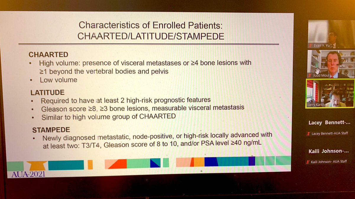 JuddMoul's tweet image. Going on now #AUA21 @AmerUrological Instructional Course on Advanced Prostate Cancer with @JuddMoul Dr Larry Karsh and Dr Evan Yu Please join us!