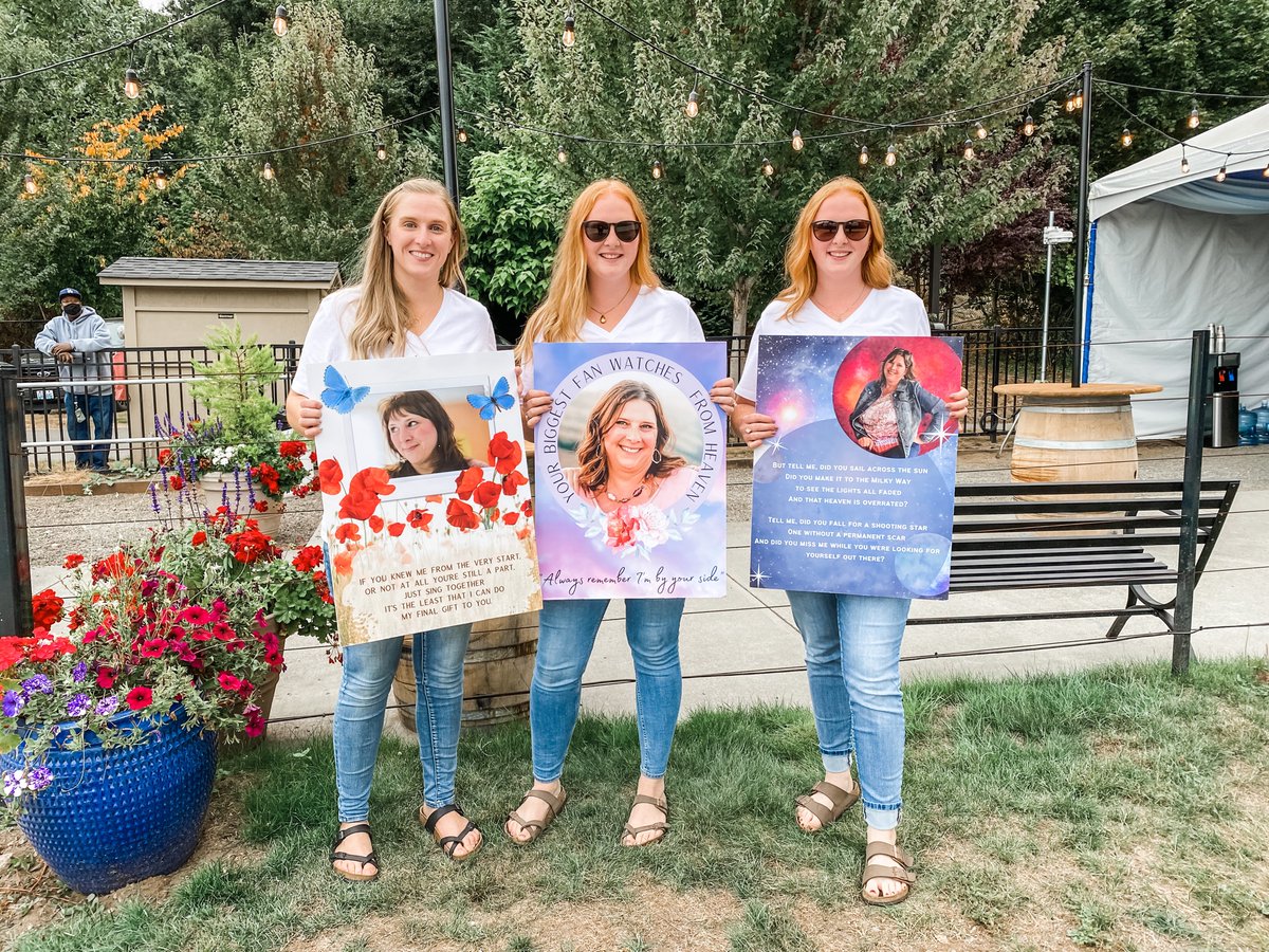 Harv4sure's tweet photo. @train THANK YOU for an incredible night! We’ve been to many of your shows- and I have to admit this one was bittersweet as it was our first Train concert without our beautiful mom- but we felt her with us ALL night long! We even caught the drumstick at the end of the night 😭💕 https://t.co/gcXY4g4yjW