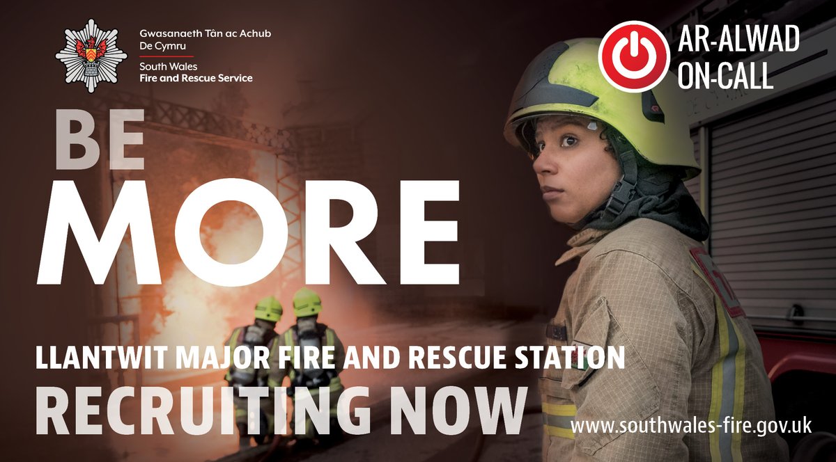 📢 On-Call Firefighter #Recruitment Event: 

📍 #LlantwitMajor Fire and Rescue Station, CF61 2XD 
📅 Wednesday 15 September 
🕙 1830 – 2030pm 
👉 fb.me/e/PlfV030t

🚒 For more information and how to apply , please visit bit.ly/SWFRS_On-Call